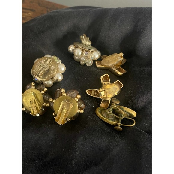 Vintage Bundle‎ of Clip On Earrings Jewelry - Picture 5 of 7